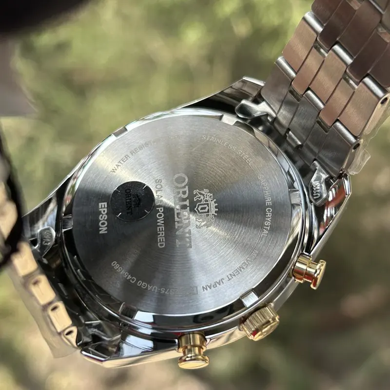 Orient Contemporary Solar Panda Two-tone Men's Watch- RA-TX0302S